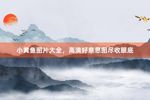 小黄鱼图片大全，高清好意思图尽收眼底